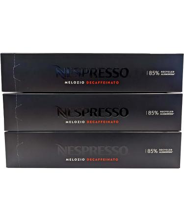 Nespresso Vertuo Melozio Decaffeinato Coffee Capsules - 3 Boxes (30 Pods) Bundled with Border Biscuits Selection & Giftable Tote Bag - Buy Online on SooperMarket.com
