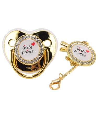 Shop Luxury Baby Pacifier - Little Prince Silicone Heart Clip for Infants | International Shipping - Buy Online on SooperMarket.com