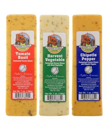 Wisconsin Cheese Blocks - 6 Pack Assorted with New Flavors - Buy Online on SooperMarket.com