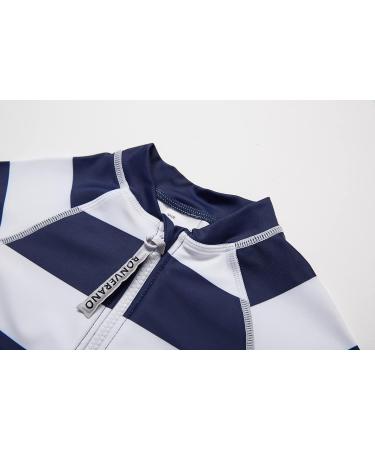 BONVERANO Baby Boys Swimsuit 9-12 Months Navy Stripe - UPF 50+ Sun Protection - Buy Online on SooperMarket.com