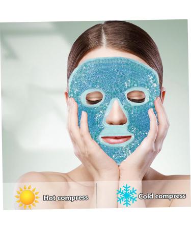 Cooling Ice Face Eye Mask for Reducing Puffiness Reusable Hot and Cold Compress Facial Eye Pack with Soft Plush Backing for Migraines.. - Buy Online on SooperMarket.com