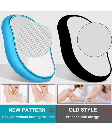 Crystal Hair Eraser - Portable Painless Hair Removal Tool for Men and Women - Washable and Reusable - Skin Exfoliator - Matte Black - Buy Online on SooperMarket.com