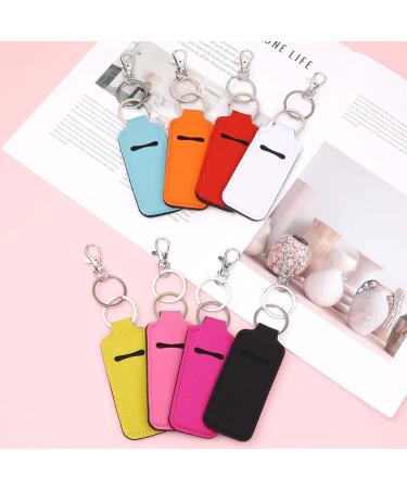 Sliverdew 8 Pcs Chapstick Holder Key Chain - Lip Balm Sleeve Pouch & Lipstick Keychain for Women - Ideal Travel Accessories - Buy Online on SooperMarket.com