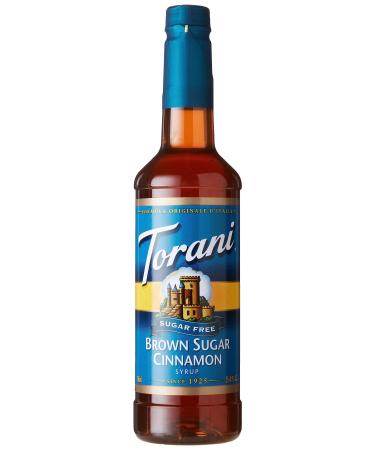 Torani Sugar-Free Brown Sugar Cinnamon Syrup 750ml PET Bottle 1 count Plastic Bottle Single Bottle