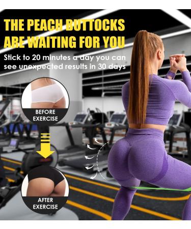 8 Level Resistance Bands Set for Effective Workouts - Booty Bands Included - Buy Online on SooperMarket.com