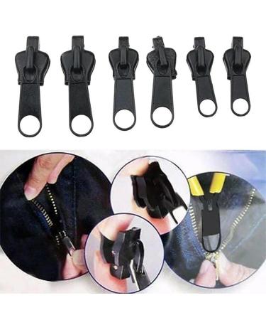 Removable Metal Zipper Repair Set - Zipper Pulls for Jackets Suitcases & Backpacks - Black - Buy Online on SooperMarket.com