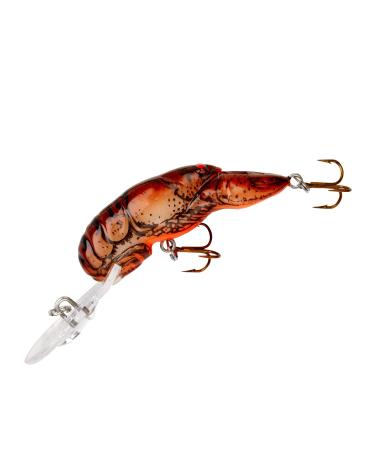 Rebel Lures Original Realistic Crawfish Crankbait Fishing Lure Ditch/Brown Teeny Wee (2-3 ft Depth)
