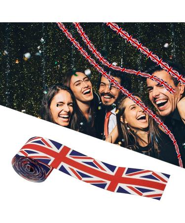 6 Yards Union Jack Ribbon 38mm Flag Printed Grosgrain Ribbon for Hair Bow Making Supplies Jubilee Ribbon Flag Bracelet Crafts DIY Accessories (A paragraph) - Buy Online on SooperMarket.com