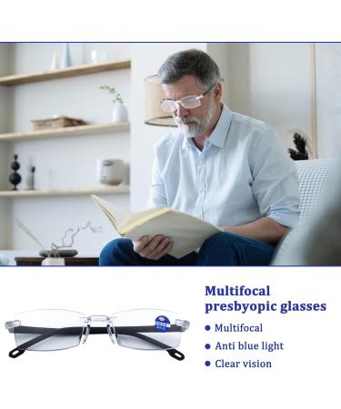 GMXJGZ Autozoom Reading Glasses - 3 Pieces Intelligent Zoom Color Change Glasses for Men & Women | Clear Focus & Automatic Adjustment | Includes Glasses Case & Cloth - Buy Online on SooperMarket.com