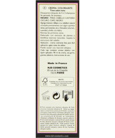 Henne Color Black Henna Hair Colouring Cream 90ml - Natural Hair Dye - Buy Online on SooperMarket.com