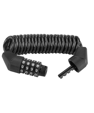 Rockbros bicycle lock cable lock helmet lock 150cm / 4.6mm Note lock made of zinclegation and PVC with 4 steep number code for motorcycle helmet bicycle helmet stroller