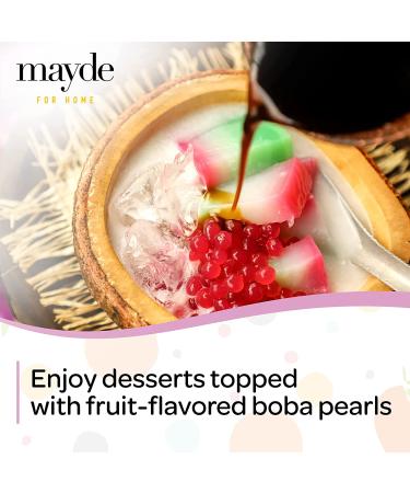 Mayde Bursting Popping Boba Pearls Party Kit - Strawberry, Mango, Passion Fruit (490g, 3 Pack) - Buy Online on SooperMarket.com