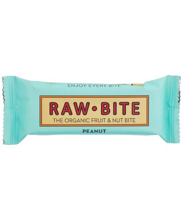 Raw Bite Peanut Raw Food Bars - Pack of 12 (12 x 50g) | Healthy Snack for Energy & Nutrition - Buy Online on SooperMarket.com