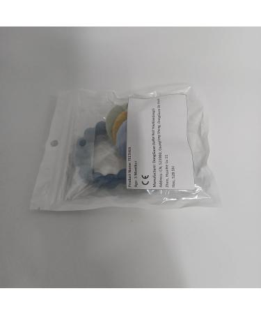 BPA-Free Baby Bite Ring Toy Keys | Teething Aid for Babies 3+ Months | Blue Bite Ring - Buy Online on SooperMarket.com