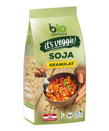Biozentral it's veggie!Soy granulate |6 x 250 g protein-rich meat alternative made of 100% textured organic soy flour |Soy from Austria |Vegan simple and versatile soy granulate 250 g (6 Pack)