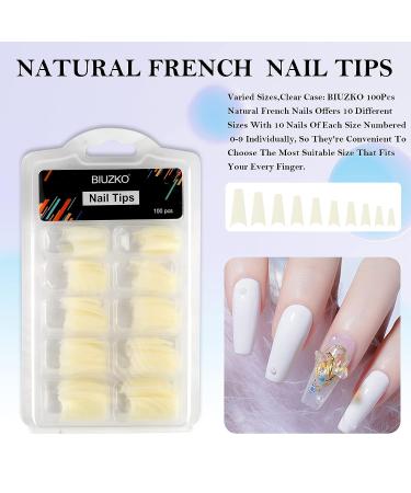 Professional Acrylic Nail Kit for Beginners - Includes Prep Dehydrator, Primer, Acrylic Powder & Liquid, Nail Tips, Glue, and Brush - White, Clear, Pink - Buy Online on SooperMarket.com