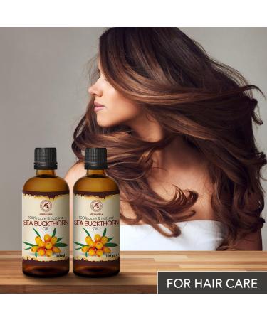 Pure Sea Buckthorn Oil 200ml - Cold-Pressed Sanddorn Oil for Skin & Body Care - Natural Hippophae Rhamnoides Carrier Oil - Buy Online on SooperMarket.com