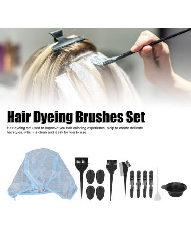 Hair Dyeing Tools Set DIY Hair Coloring Bowl Dyeing Hat Dyeing Brush Duck Billed Hair Clips Professional Salon Hair Coloring Kit - Buy Online on SooperMarket.com