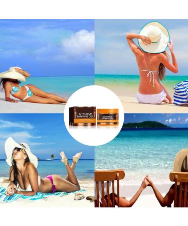 Tanning Cream Natural Sun Tanning Lotion for Bronzing Melanogenic Cream Intensive Tanning Luxe Gel Tanning Cream Effective in Solarium and Outdoors Achieve a Natural Tan (150 g) - Buy Online on SooperMarket.com