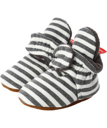 TMEOG Baby Booties - Infant Boots for Boys & Girls 0-18 Months - Black Striped - Size 0-6 Months - Buy Online on SooperMarket.com