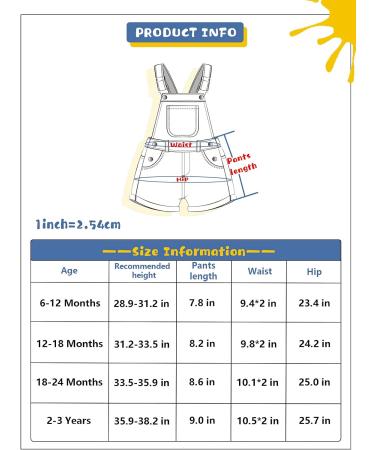 KIDSCOOL SPACE Baby Girl Jean Overalls with 3D Bunny, Toddler Denim Outfit, Blue 6-12 Months - Buy Online on SooperMarket.com