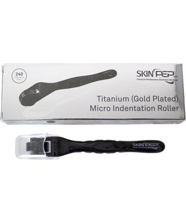 Best Derma Roller Eye 240 Titanium Gold Plated Micro Needles Narrow Shape For Eye Area Target Fine Lines & Wrinkles Gentle Non Evasive. Stimulate Eyebrow Growth! (0.3ml) 0.3 mm - Buy Online on SooperMarket.com