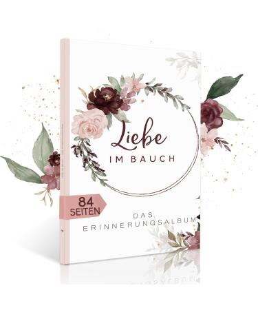 Sky.herz. paper pregnancy diary love in the stomach - diary for pregnancy to enter - pregnancy book for self -designing 1 piece (1 -pack) pregnancy - love in the stomach