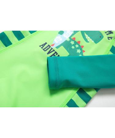 Bonverano Baby Boys Swimsuit 12-18 Months - Green Dinosaur Long-Sleeve One Piece Swimwear | UPF 50+ Sun Protection - Buy Online on SooperMarket.com