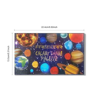 FREEORR 18 Colors Galaxy Eyeshadow Palette - High-Pigmented Shimmer & Matte Shades - Buy Online on SooperMarket.com