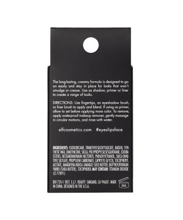e.l.f. No Budge Cream Eyeshadow - 3-in-1 Primer, Liner, Crease-Resistant Color - Vegan & Cruelty-Free - Wispy Cloud - Buy Online on SooperMarket.com