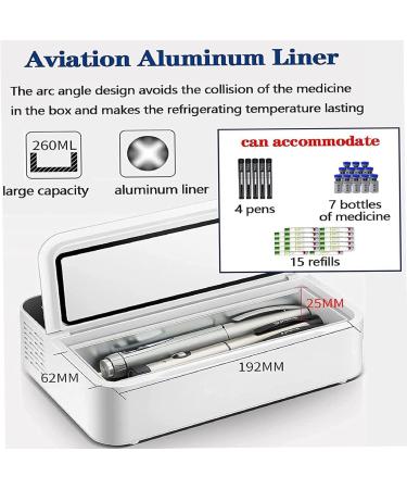 Insulin Refrigerator USB Portable Cooler Medical Fridge Portable Insulin Box Eye Drops Storage Car Refrigerator Insulin 2-8 Degrees Storage Box 1Battery - Buy Online on SooperMarket.com