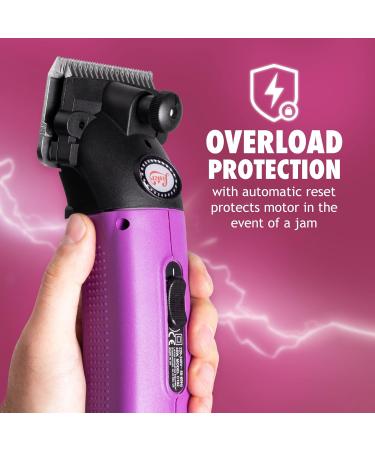 Limited Edition Purple Lister Star Horse Clipper | Professional Clippers for Horses & Cattle | Lightweight with Low Vibration | 5m Cord | Medium Duty Clipping - Buy Online on SooperMarket.com