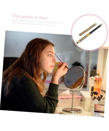 PLAFOPE 2pcs Double Head Eyebrow Pencil Eyebrow Pencil Brush Long Lasting Eyebrow Pencils Makeup Eyebrow Pencils 1 count (Pack of 1) Black - Buy Online on SooperMarket.com