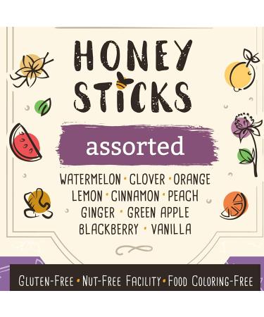 Honey Jar Variety Pack Raw Honey Sticks - 100 Count Pure Honey Straws for Tea, Coffee, or Treats - Made in the USA with Real Honey - Buy Online on SooperMarket.com