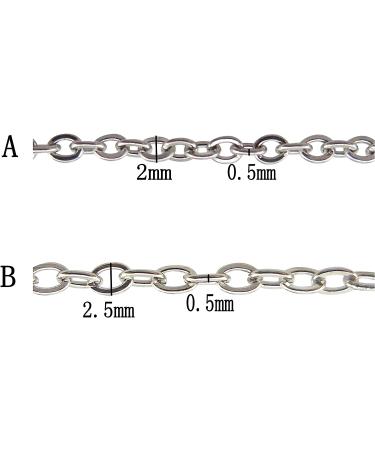 Coiris 33ft Stainless Steel Cable Link Chains for Jewelry Making & DIY - SC-1025-B - Buy Online on SooperMarket.com
