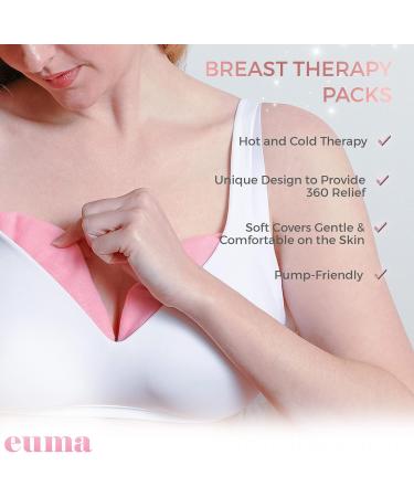 Breast Massager for New Moms - Vibrating Lactation Massager with Heat & Therapy Pads for Clogged Duct Relief Mastitis & Engorgement - Essential Breastfeeding Tool in Pink - Buy Online on SooperMarket.com