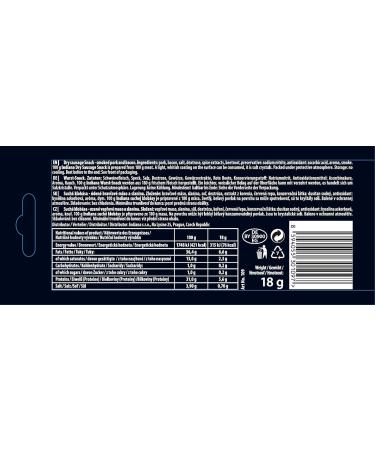 Indiana Beef Jerky - High Protein Dried Meat Snack | No Added Sugar Hot & Sweet Salami Flavor (18g 10 x 90g) - Shop Internationally - Buy Online on SooperMarket.com