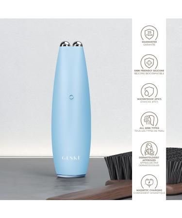 Geske SmartAppGuided Microcurrent Face-Lift Pen - 6 in 1 Anti-Aging Skincare Tool for Wrinkle-Free Youthful Skin - Aquamarine - Buy Online on SooperMarket.com