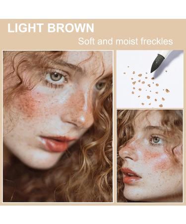 Freckle Pen Artificial Fake Freckles Create Fashionable Natural Freckles Makeup Waterproof Long Lasting Soft Dot Sopt Pen for Face Makeup(Dark Brown and Light Brown ) - Buy Online on SooperMarket.com