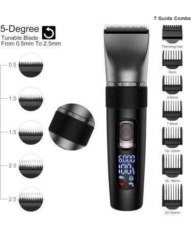 Premium Hair Clippers for Men - Multifunctional Haircut Set with Stainless Steel Blades Beard & Nose Trimmer - International Shipping Available - Buy Online on SooperMarket.com