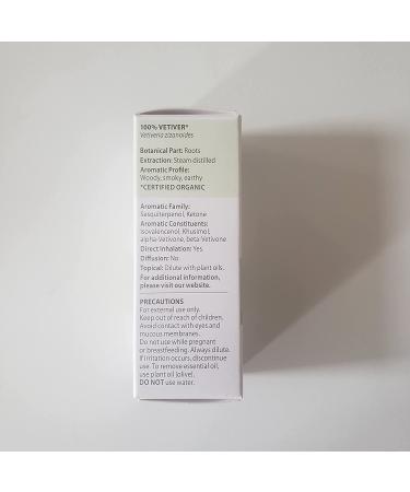 Pranarom Vetiver Essential Oil 5ml - Pure Aromatherapy for Relaxation - Buy Online on SooperMarket.com