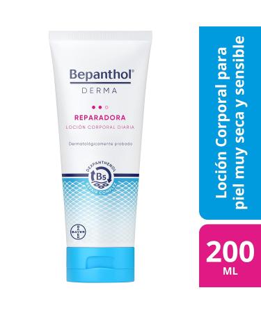 Moisturizing Body Cream for Dry Skin - Bepanthol Derma Repair Lotion (200 ml) | Perfume-Free Immediate & Lasting Hydration for Sensitive Skin - Buy Online on SooperMarket.com