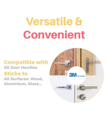 Child Proof Door Lever Lock - Door Handle Lock - 3M Adhesive - Minimalist Design - No Drilling Child Safety Door Handle Locks by Inaya. (3 Pack) - Buy Online on SooperMarket.com