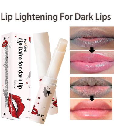 Lip Lightening For Dark Lips Moisturizing Lip Balm Whitening & Brightening Lip Balm Lips Pink Bleaching Cream Balm Lip Care Lightens Remove Dark Lips (1PC) - Buy Online on SooperMarket.com
