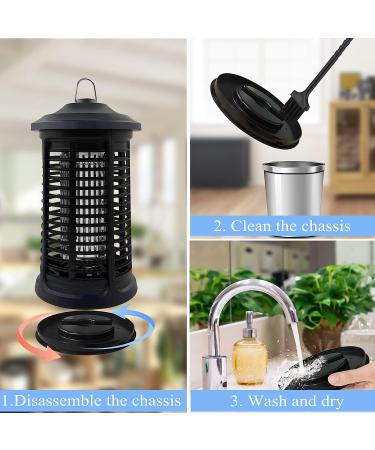 4200V Electric Bug Zapper Indoor/Outdoor - High Powered Mosquito Killer, Waterproof Fly Trap Lamp - for Home, Garden, Backyard, Camping - Buy Online on SooperMarket.com