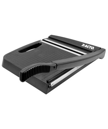 ELMERS X-Acto 12 Base Guillotine Style Plastic Paper Trimmer 10 Sheet Capacity Black (26232) Base Trimmer Standard Packaging Base Trimmer Standard Packaging