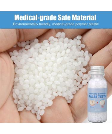 Flipped Warmth Provisional Dentures - 60g Heat Conductive Tooth Filling Pearls | Degradable Dental Repair Material for Missing & Broken Teeth - Buy Online on SooperMarket.com