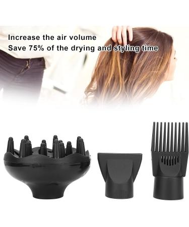3Pcs Hair Dryer Nozzle Diffuser Set - Salon Quality Styling Tool - Buy Online on SooperMarket.com