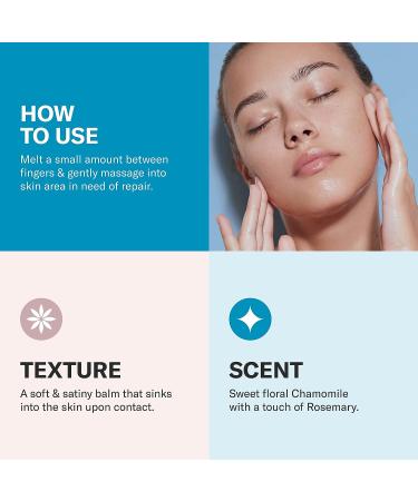 ODACITE Le-Blue Balm Repair Balm - Blue Chamomile & Shea Butter Face Moisturizer for Mature, Dry, or Sensitive Skin - Buy Online on SooperMarket.com