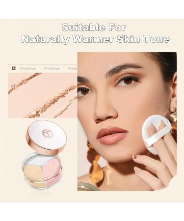 Loose Powder Setting - Triple Grid Matte Foundation for Natural Skin Tone | Lightweight Breathable & Long-Lasting Oil Control - Buy Online on SooperMarket.com